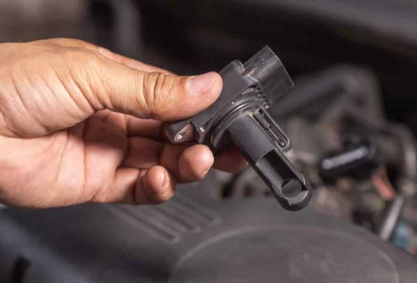 Faulty mass air flow sensor