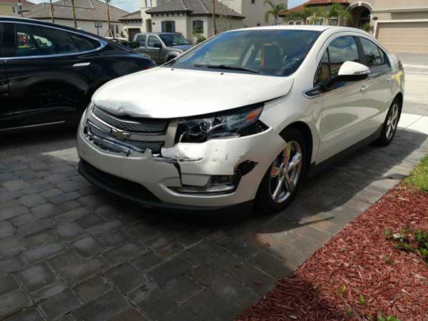 Can a crash cause coolant leak