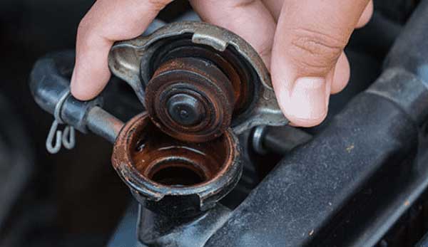 Faulty radiator cap
