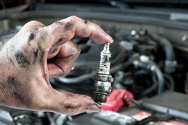 Corroded spark plugs