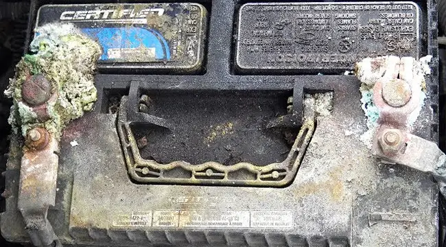 Car Corroded Battery Terminals