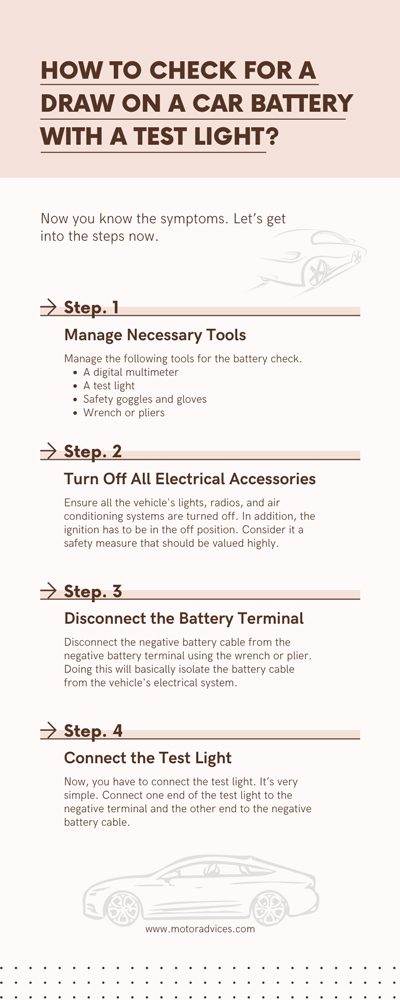 How to Check for a Draw on a Car Battery With a Test Light