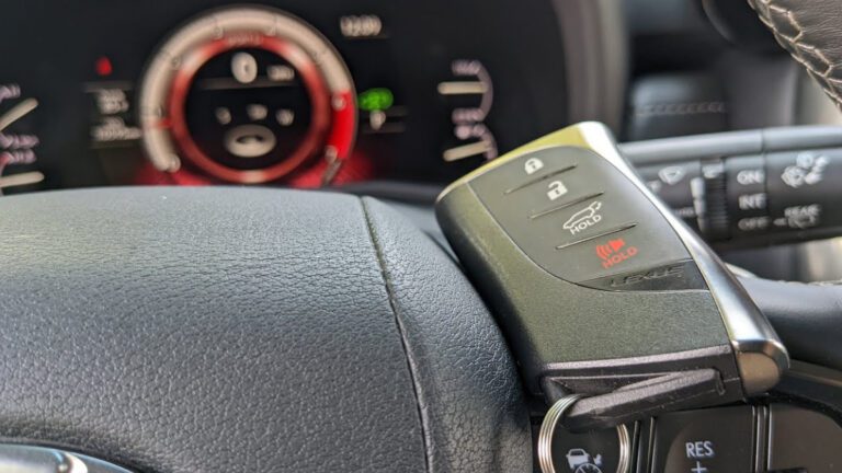 Key Fob Battery Low Warning Light