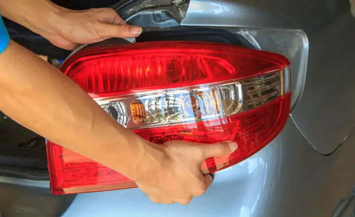 Remove the tail light cover